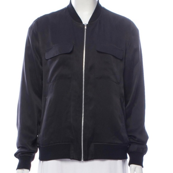 EQUIPMENT SILK STUNNING BOMBER JACKET/SHIRT - Picture 2 of 5